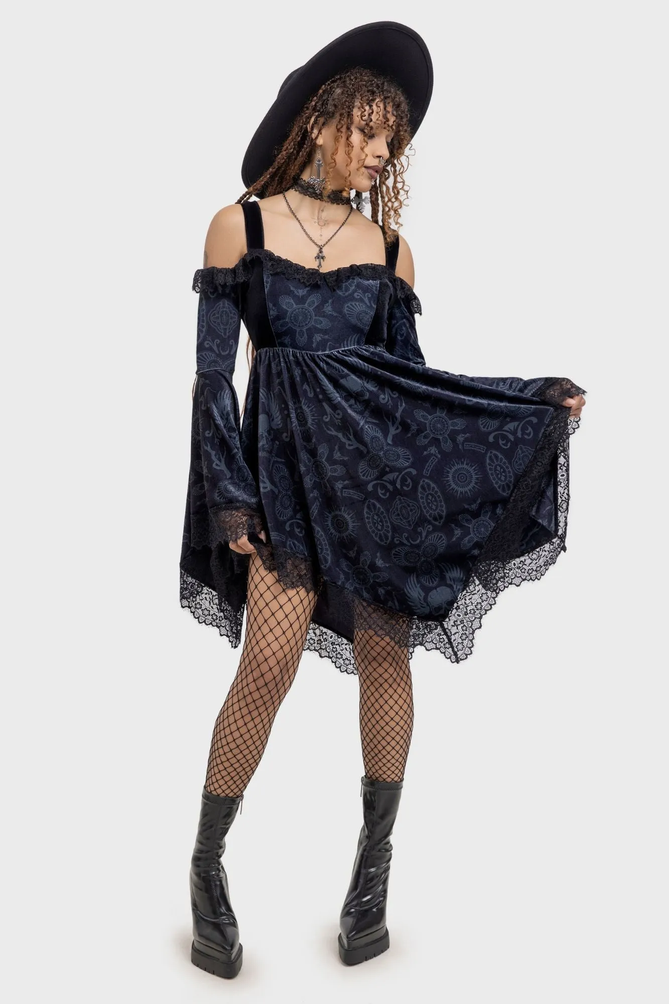 Temptation Bardot Dress sold by Killstar
