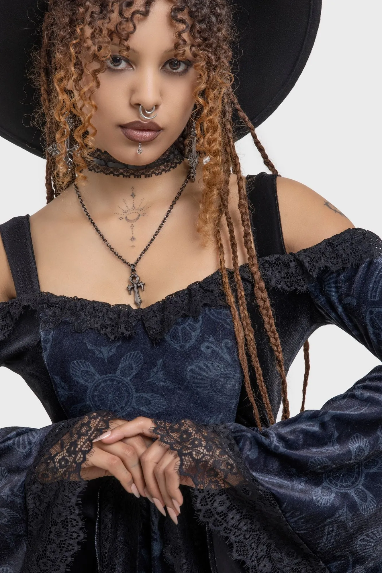 Temptation Bardot Dress sold by Killstar product image thumbnail 2