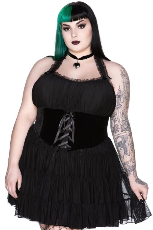 Skye Scraper Burlesque Dress [PLUS] - Resurrect sold by Killstar