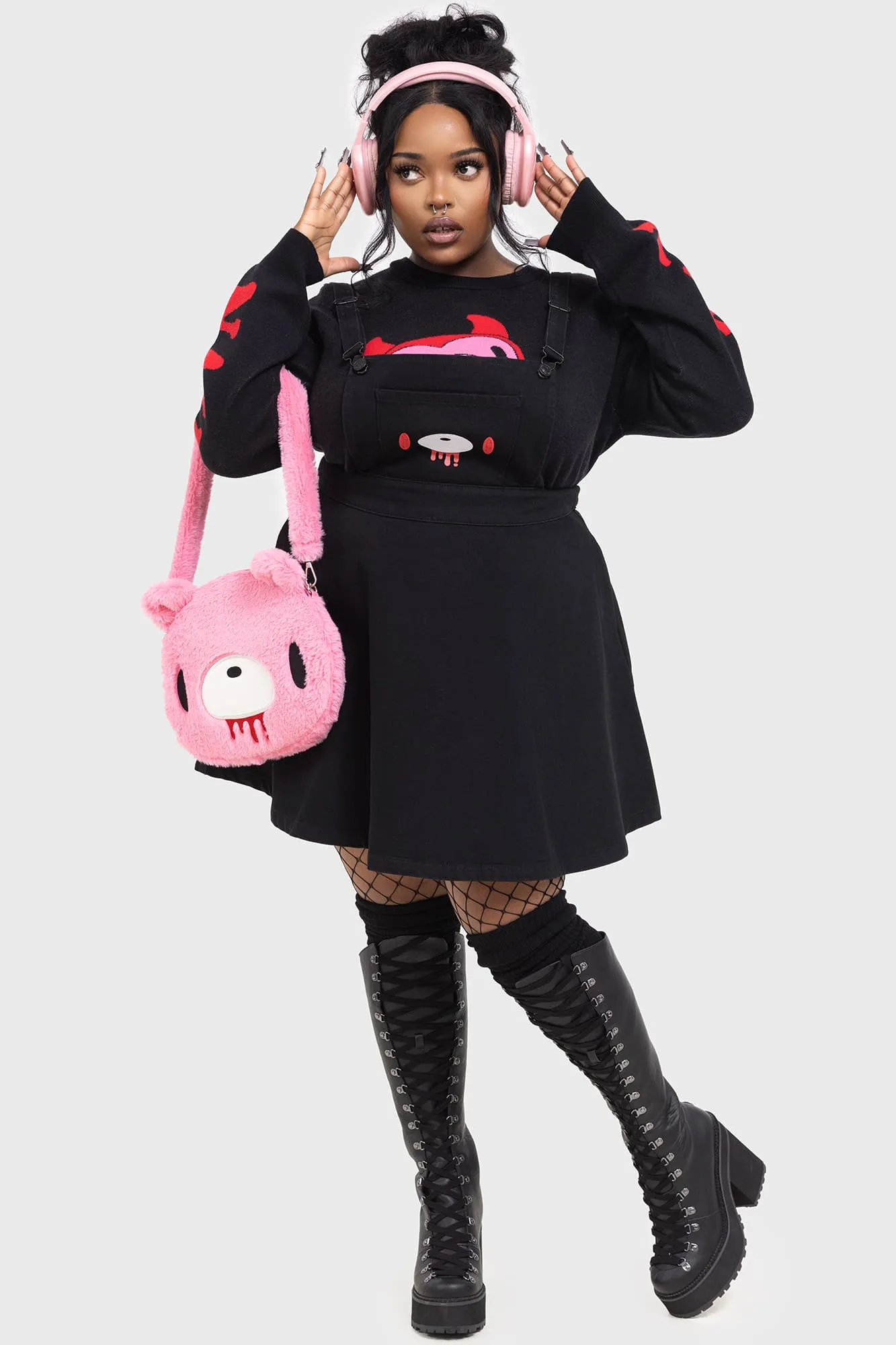 Gloomy Bear Shaped Tote Bag sold by Killstar product image thumbnail 4