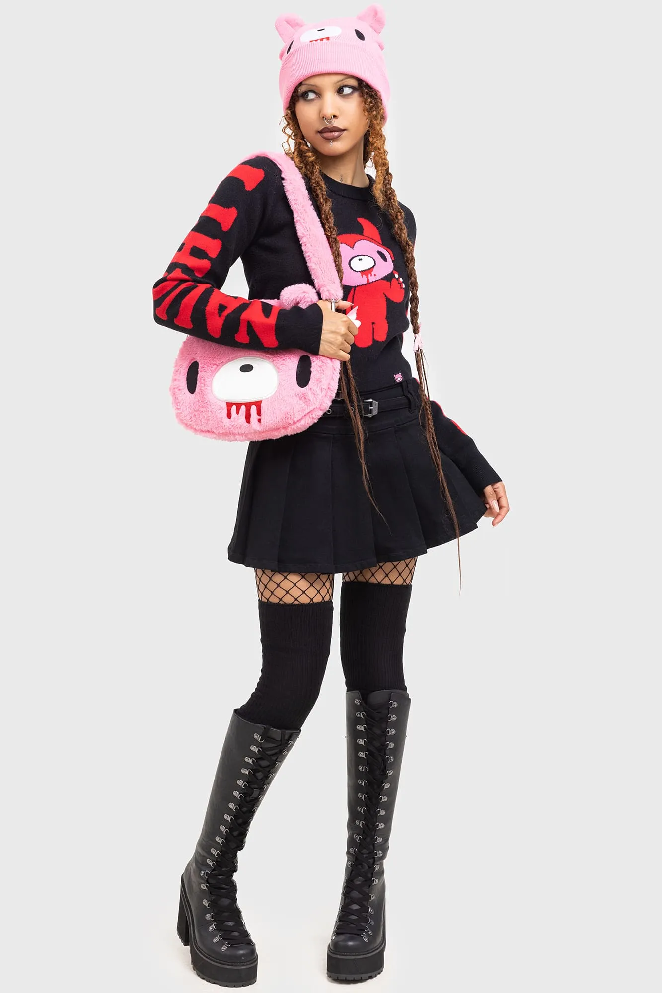 Gloomy Bear Shaped Tote Bag sold by Killstar product image thumbnail 2