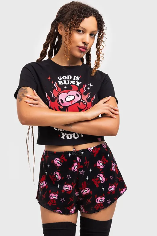 Gloomy Horns Lounge Shorts sold by Killstar