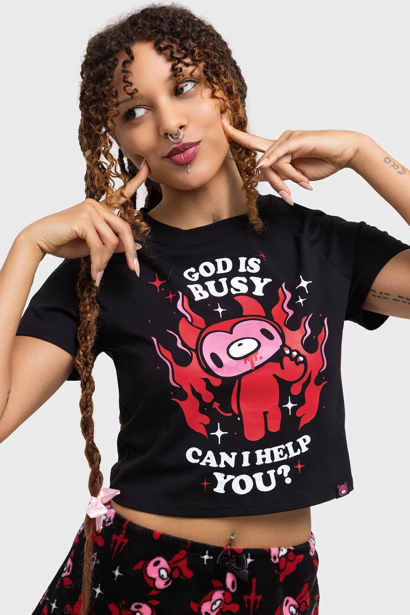 God Is Busy Lounge Top sold by Killstar product image thumbnail 2