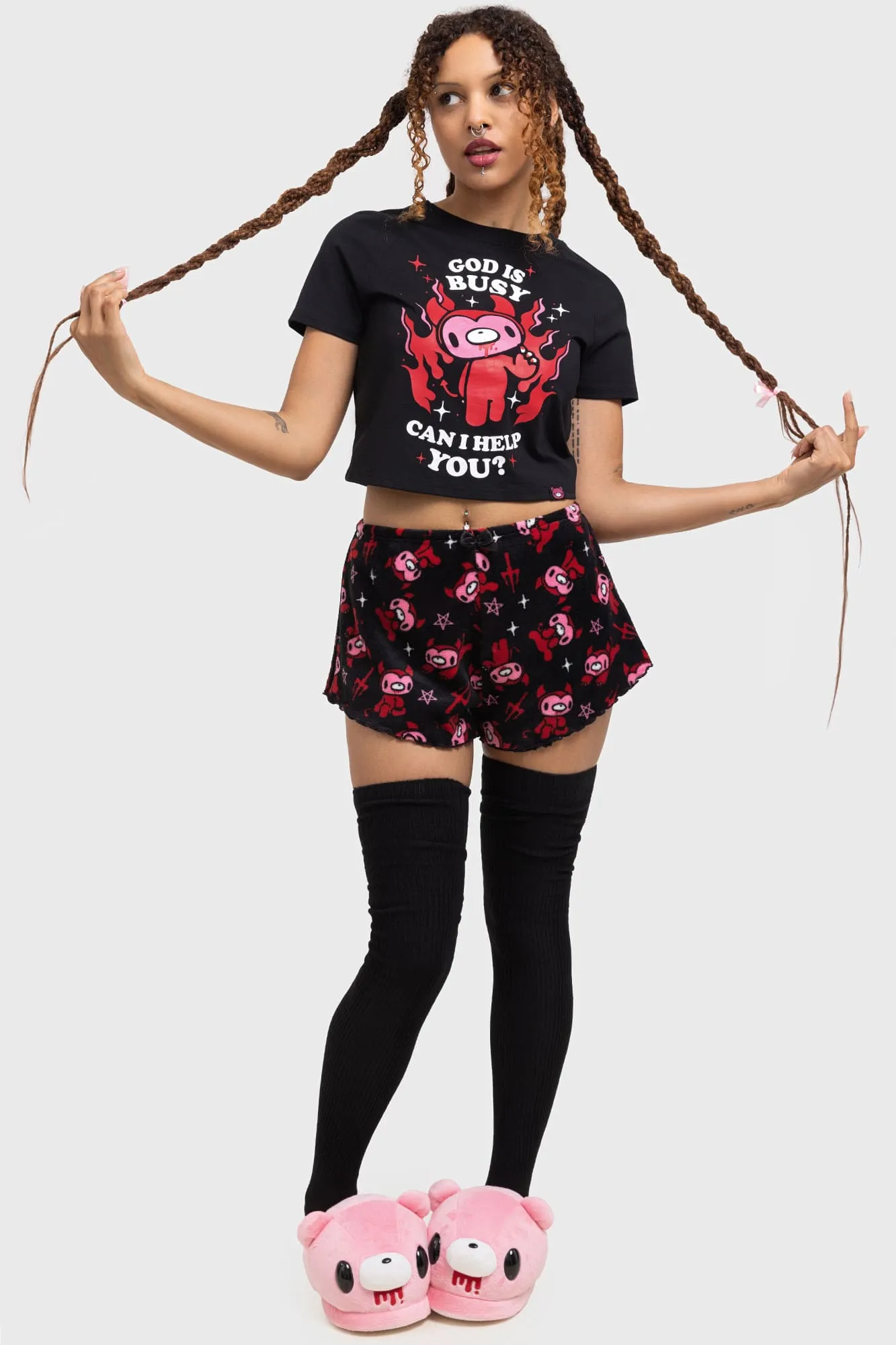 God Is Busy Lounge Top sold by Killstar product image thumbnail 3