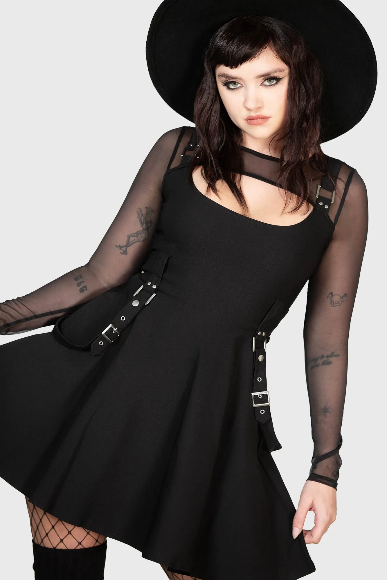 Krypt Keeper Mini Dress - Resurrect sold by Killstar product image thumbnail 4