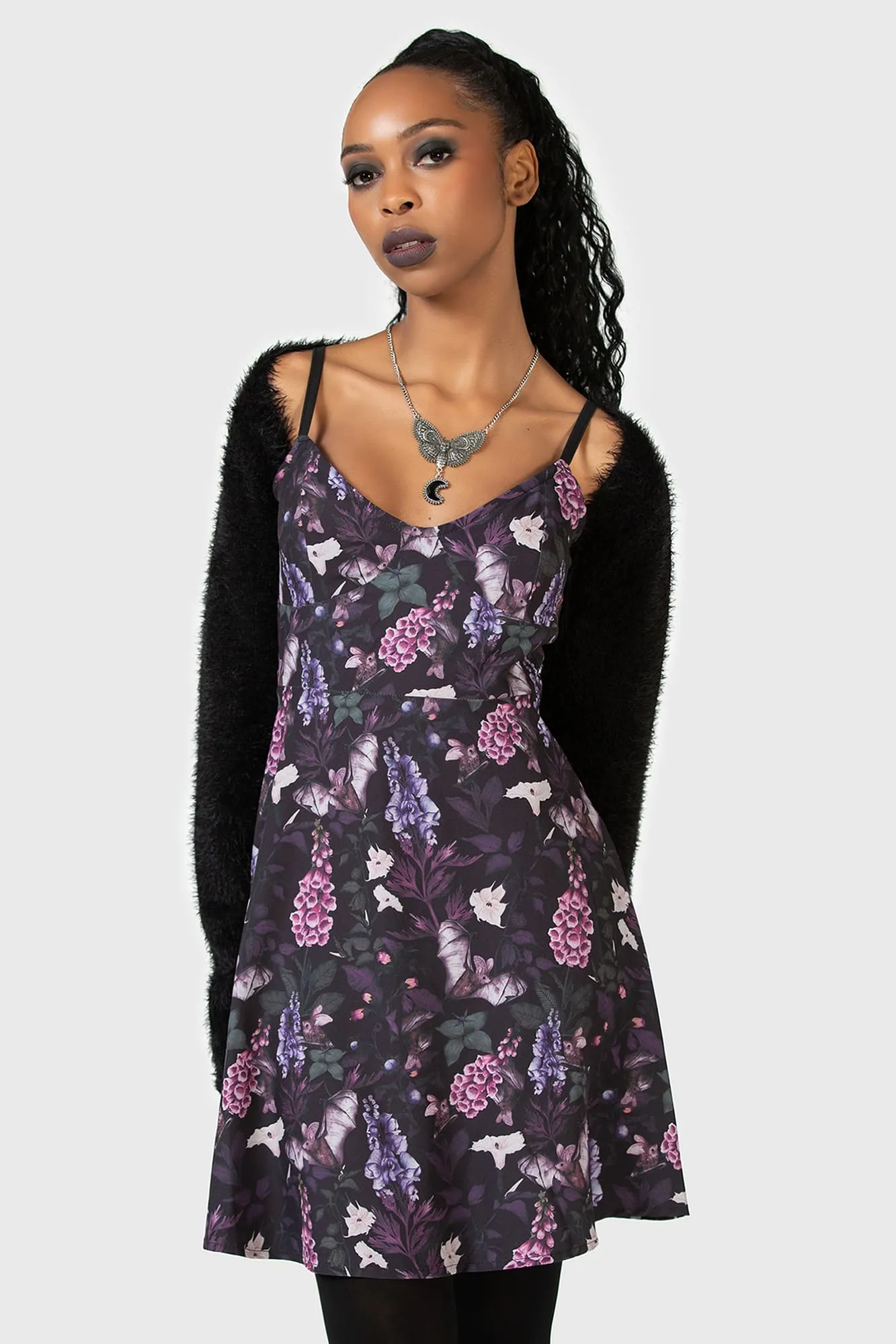 Forbidden Petals Slip Dress sold by Killstar product image thumbnail 2