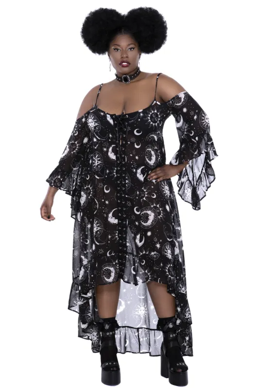 Astral Light Maxi Dress [PLUS] - Resurrect sold by Killstar