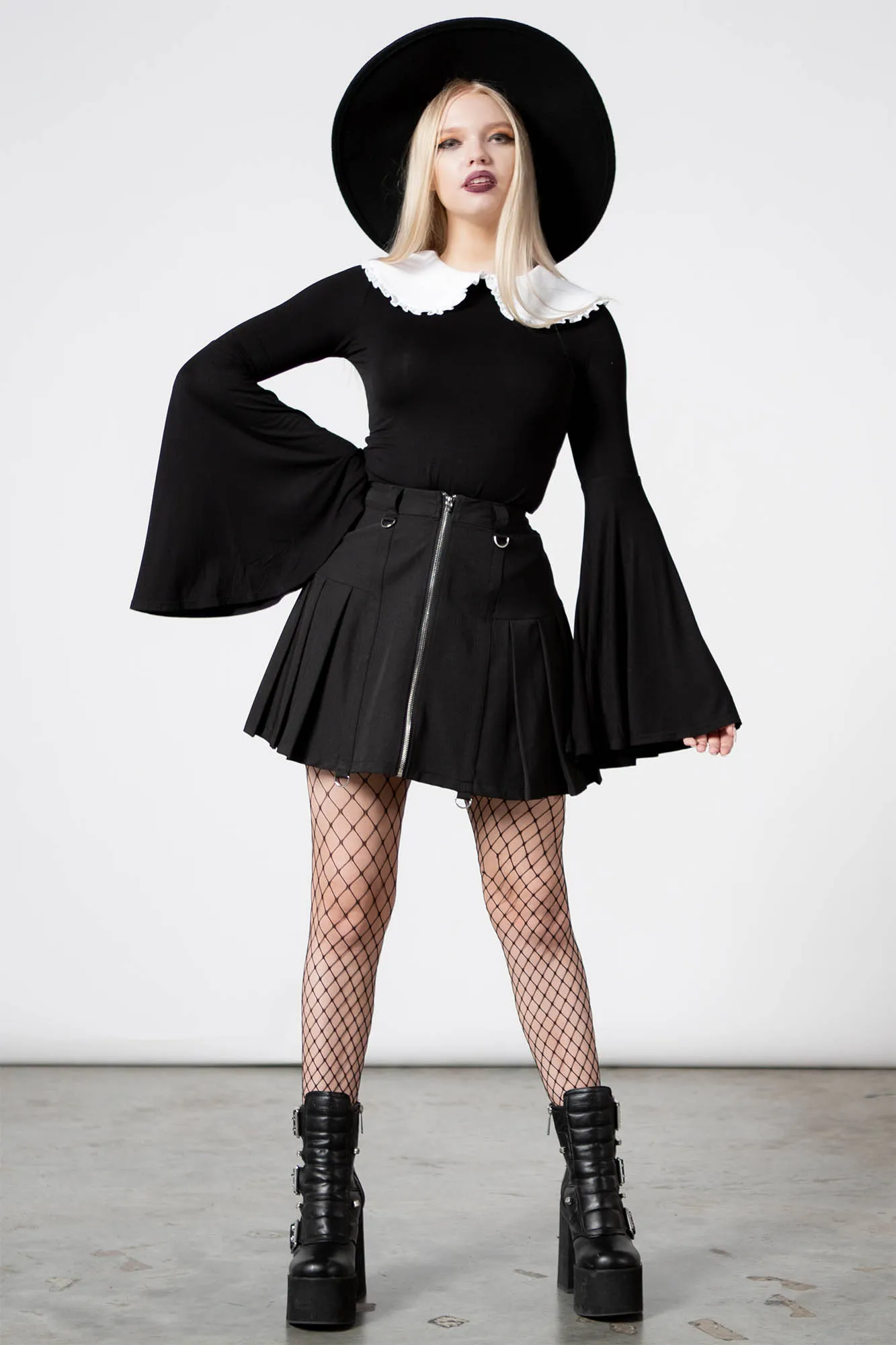 Samantha Long Sleeve Top - Resurrect sold by Killstar product image thumbnail 2