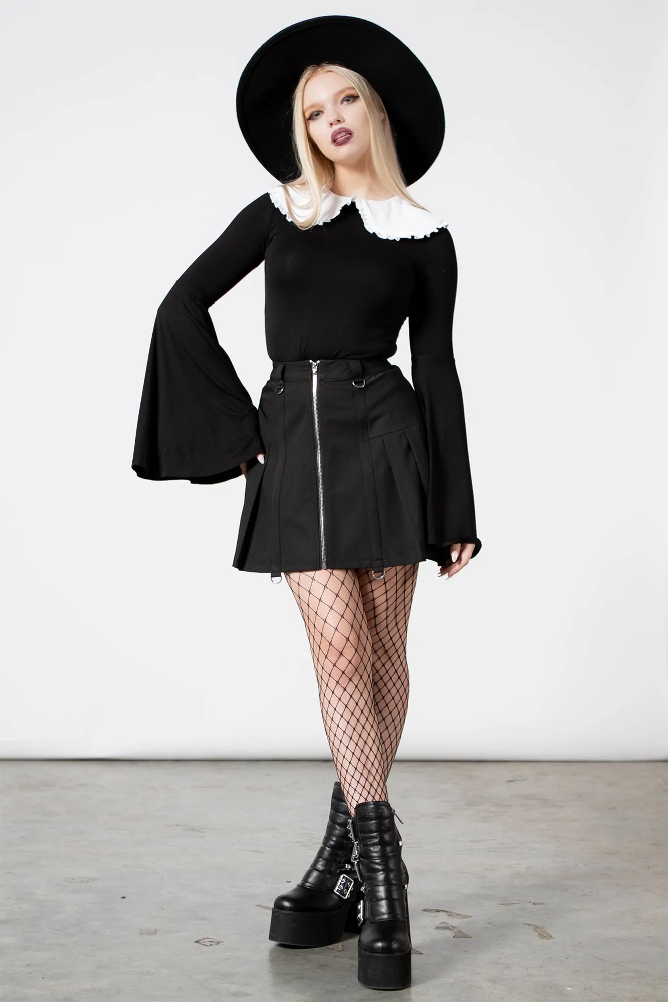 Samantha Long Sleeve Top - Resurrect sold by Killstar product image thumbnail 4