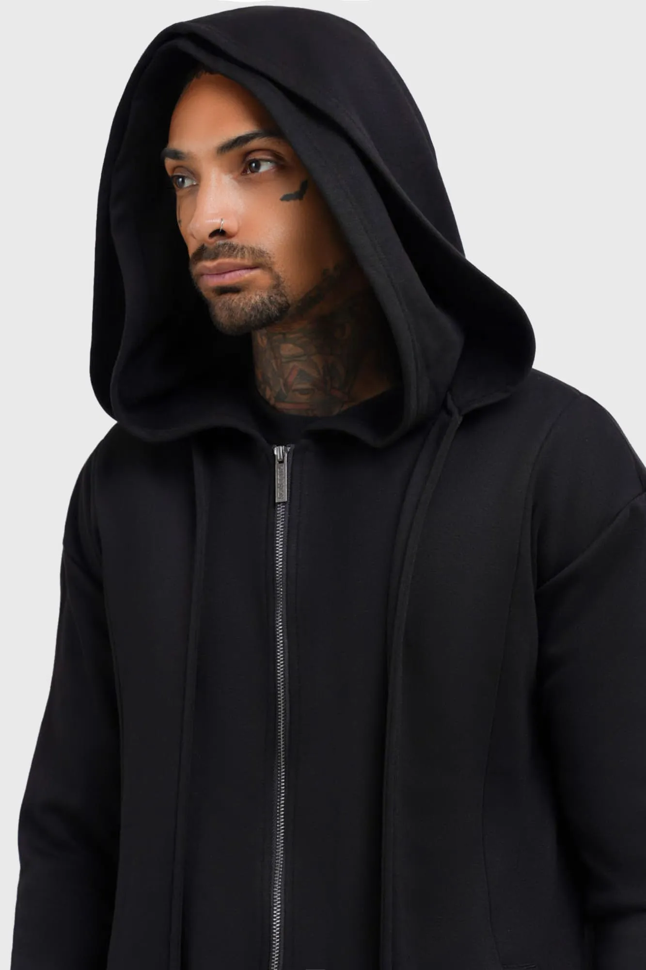 Hardcoded Poetry Longline Hoodie sold by Killstar product image thumbnail 5