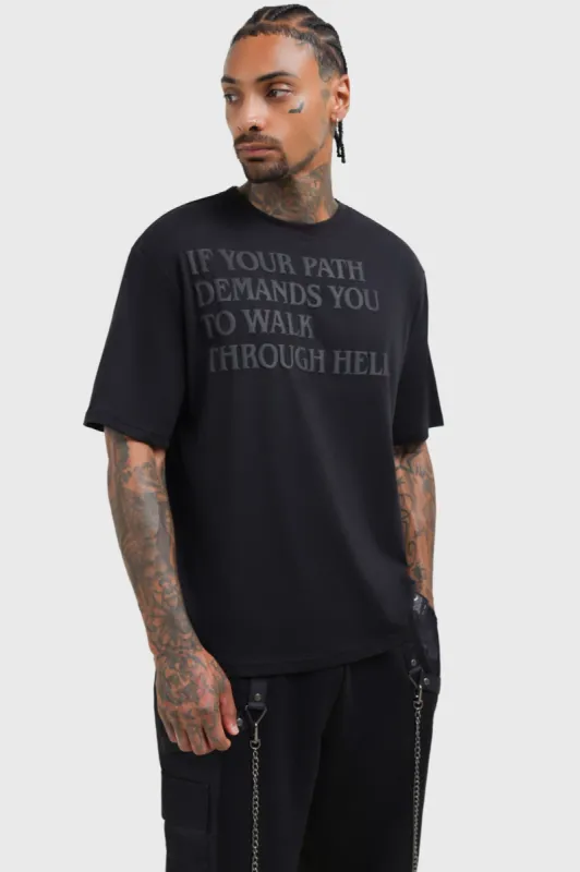 Walk Thru Hell Boxy T-Shirt made by Killstar