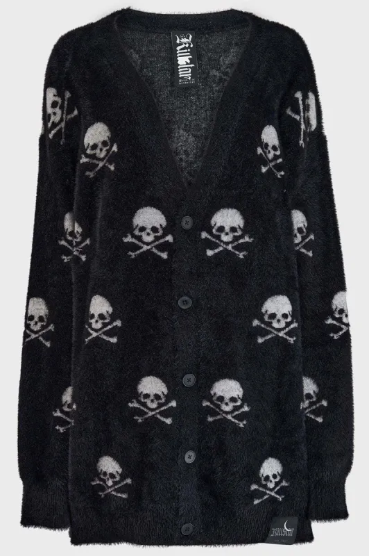 Skull Smasher Cardigan [PLUS] sold by Killstar