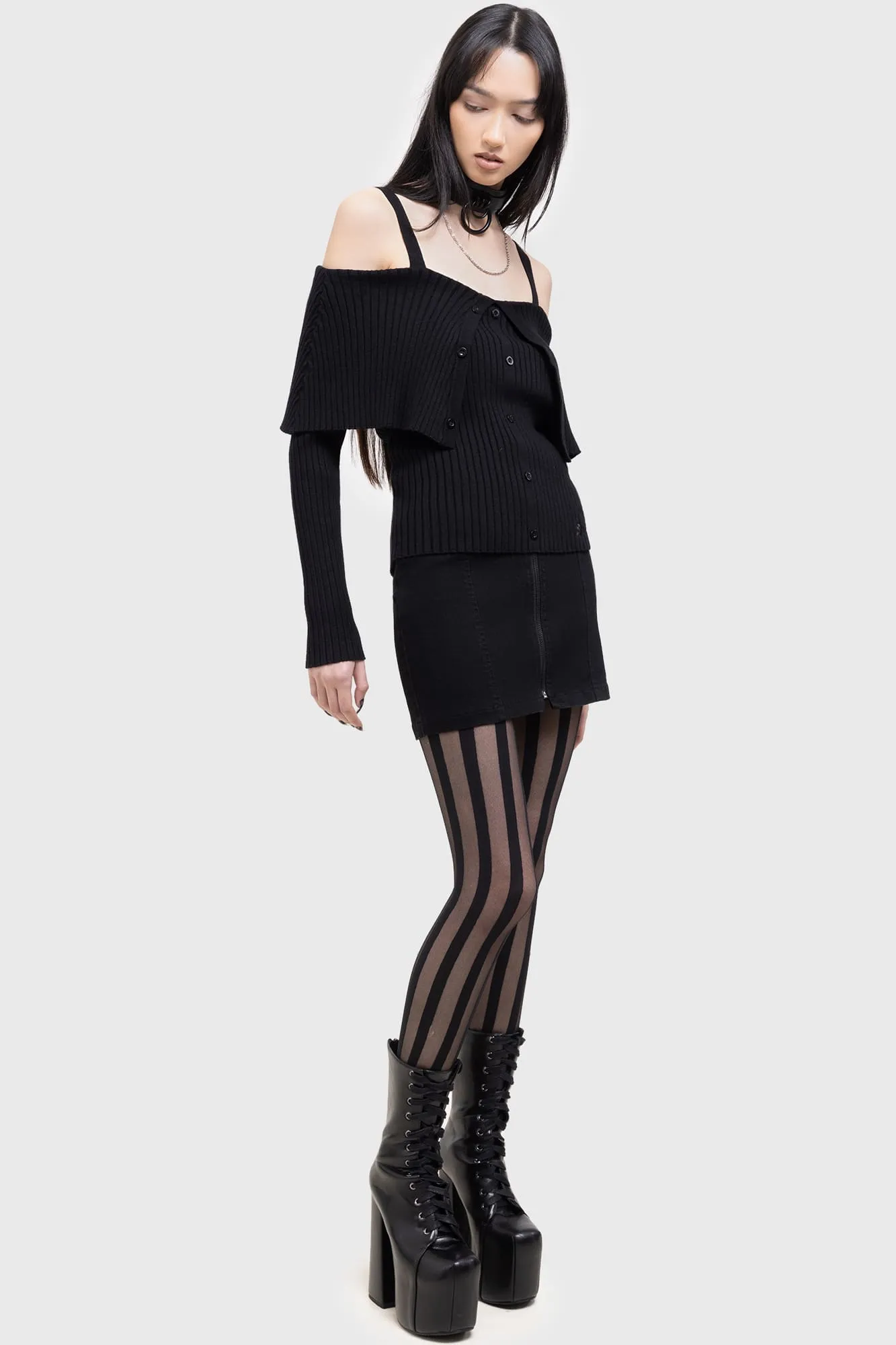 Shadow Empress Knit Top sold by Killstar product image thumbnail 2