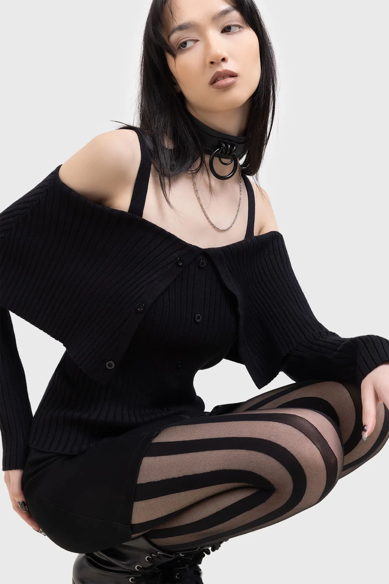 Shadow Empress Knit Top sold by Killstar product image thumbnail 4
