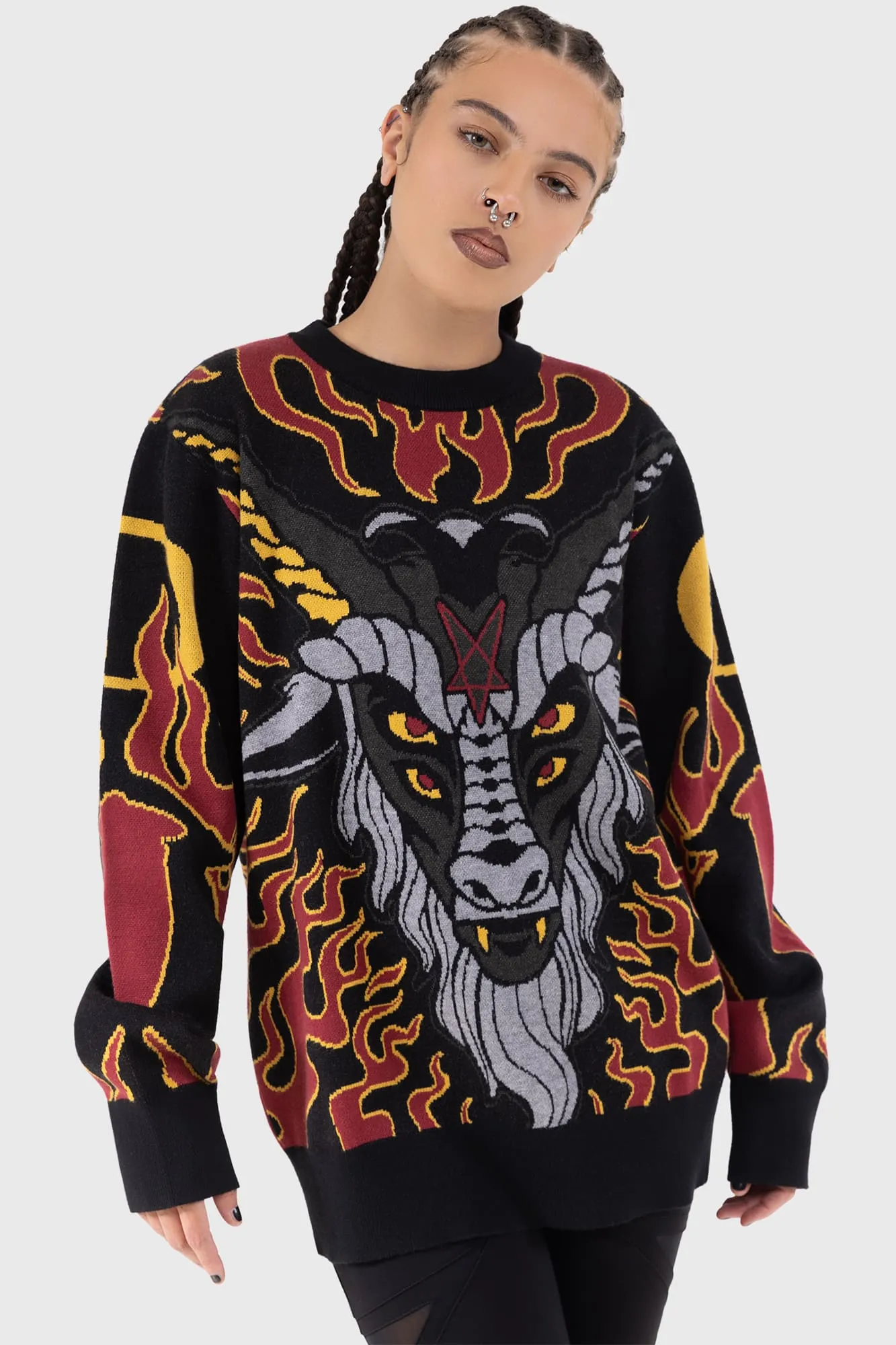 Inferno Hallowmas Sweater sold by Killstar