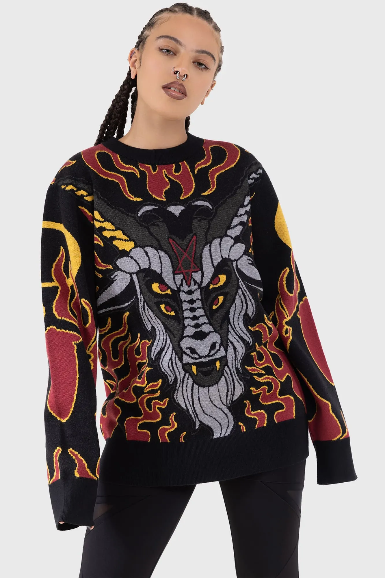 Inferno Hallowmas Sweater sold by Killstar product image thumbnail 3