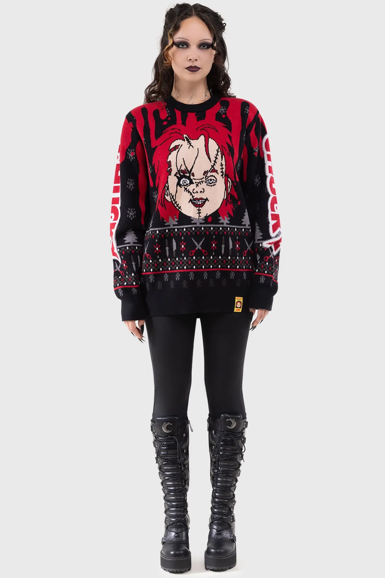 Chucky Wanna Play Sweater sold by Killstar