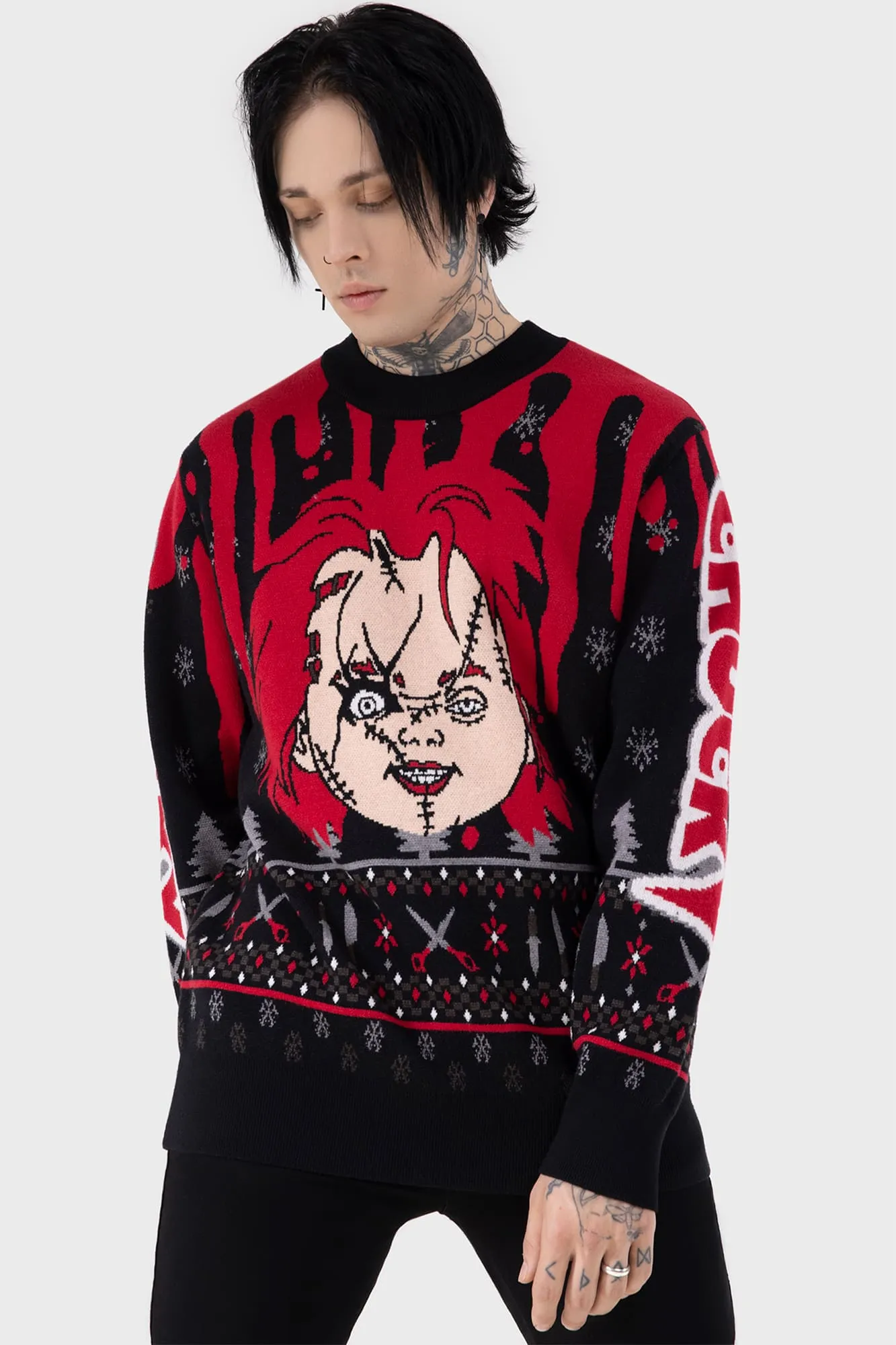 Chucky Wanna Play Sweater sold by Killstar product image thumbnail 4