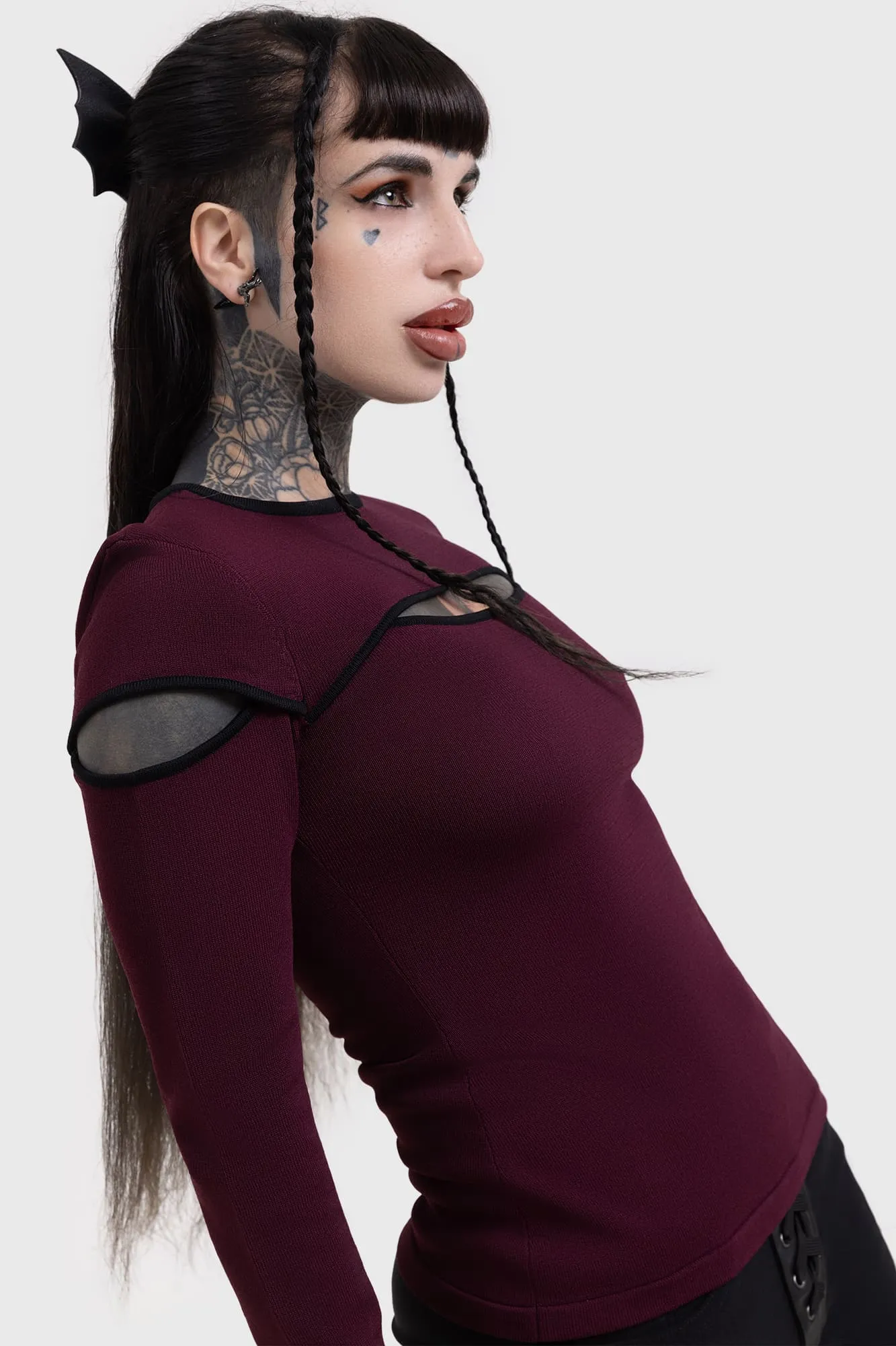 Abyssal Elegy Knitted Top sold by Killstar product image thumbnail 2