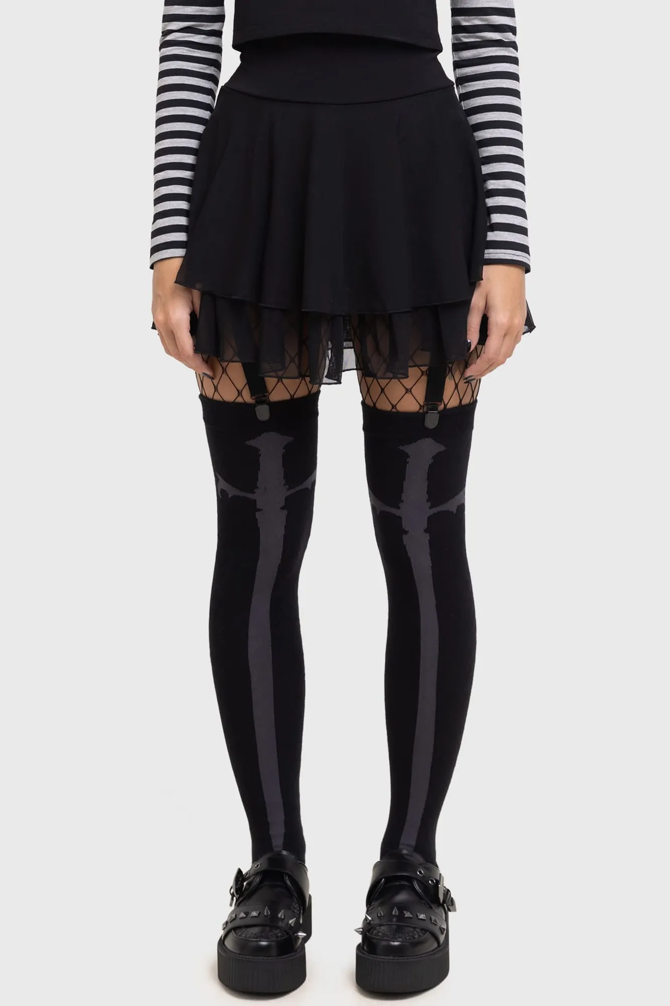 Swordstorm Knee High Socks sold by Killstar product image thumbnail 2