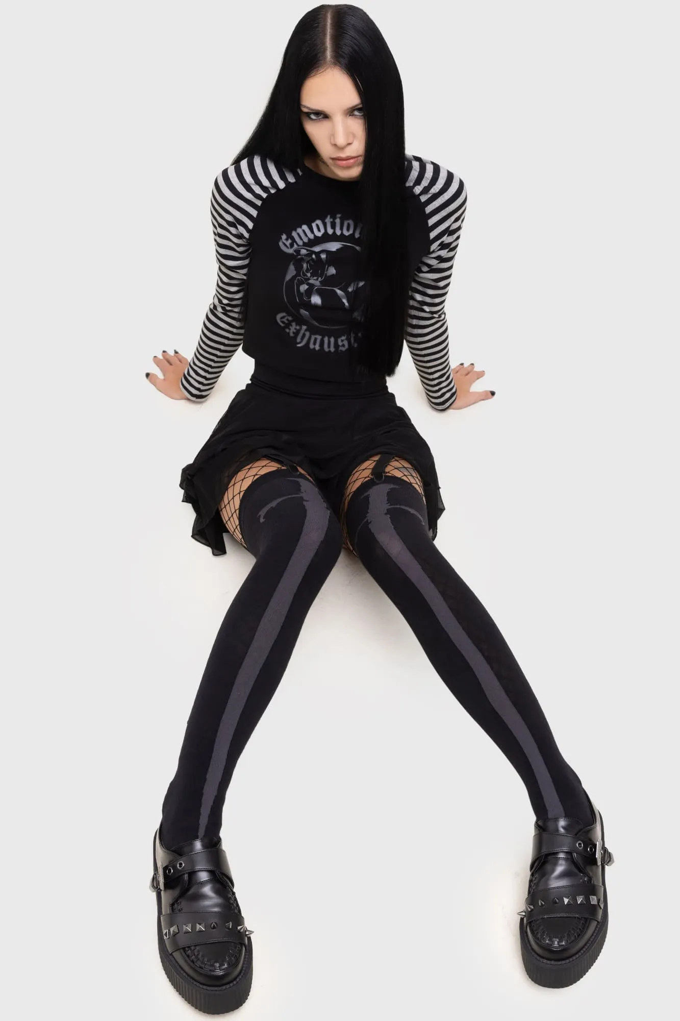 Swordstorm Knee High Socks sold by Killstar product image thumbnail 4