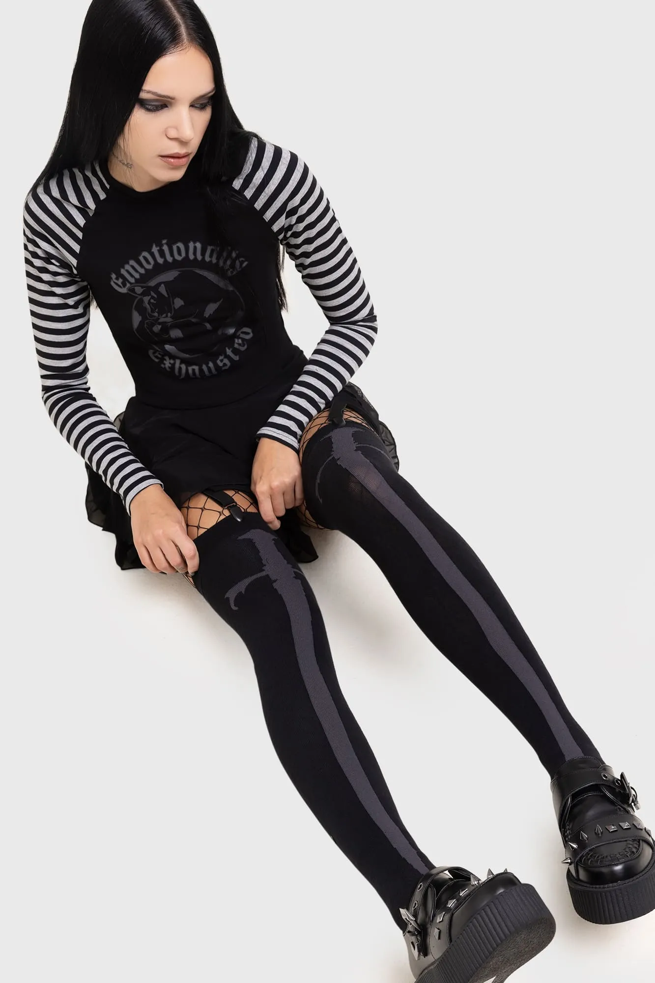 Swordstorm Knee High Socks sold by Killstar product image thumbnail 3