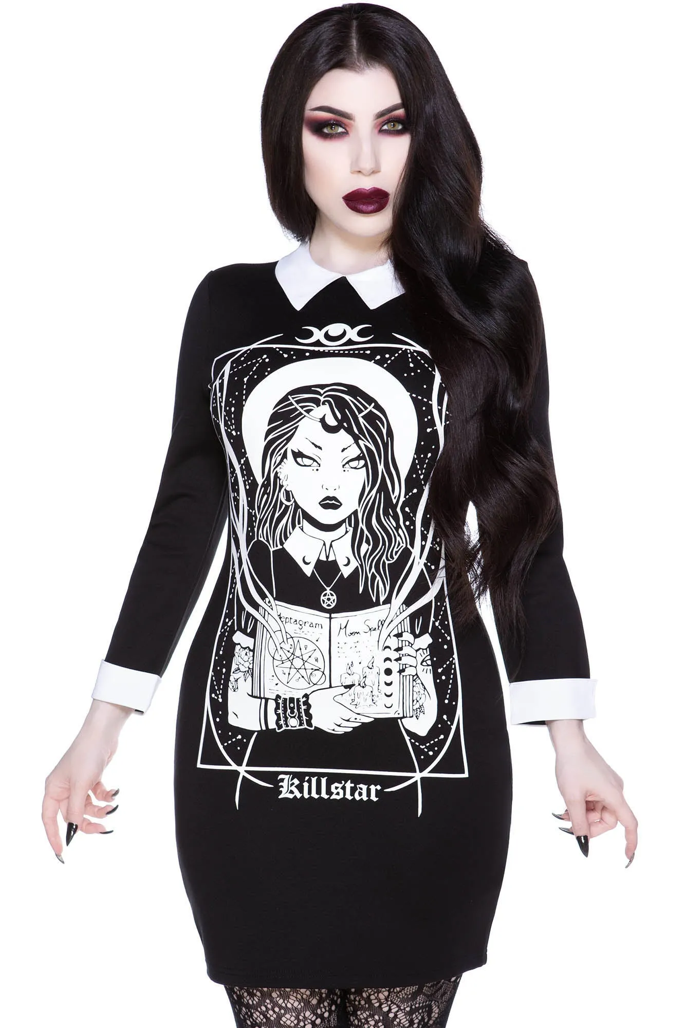 Moonspell Collar Dress - Resurrect sold by Killstar