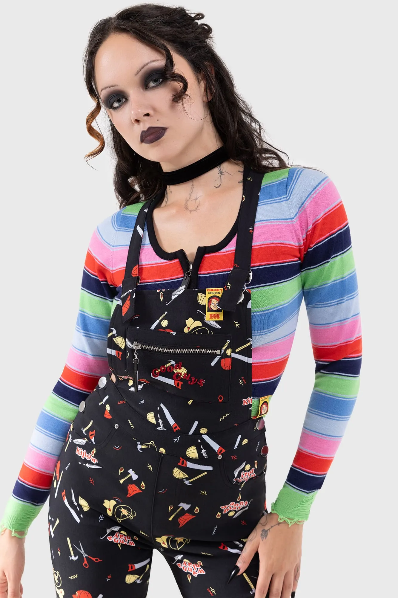 Good Guys Finish Last Knit Top sold by Killstar