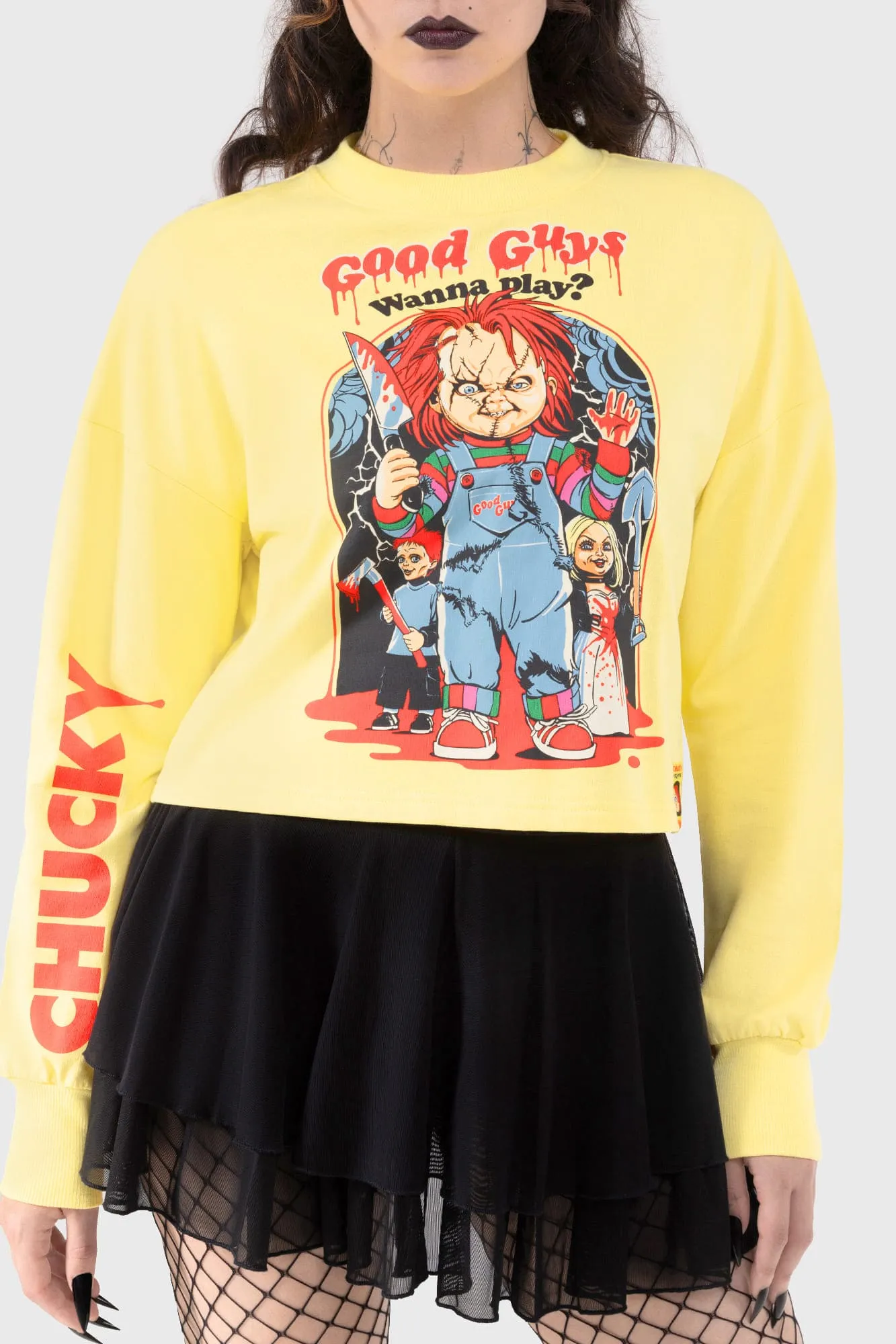 My Friends Call Me...Chucky Sweatshirt sold by Killstar product image thumbnail 3