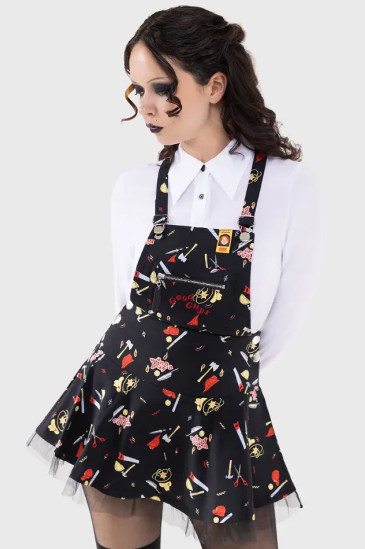 It's Time To Play Pinafore Dress sold by Killstar