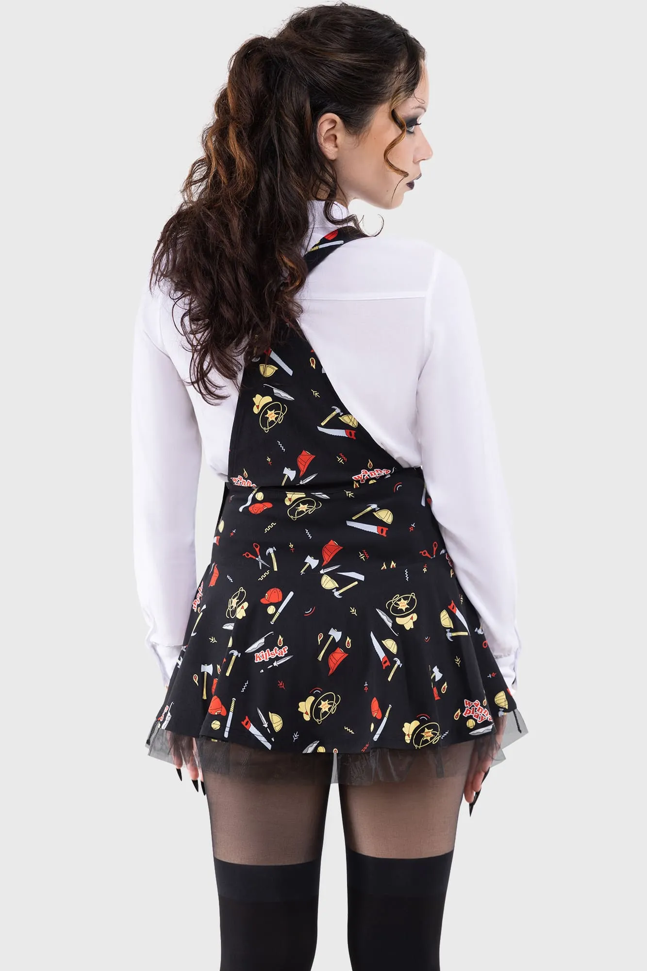 It's Time To Play Pinafore Dress sold by Killstar product image thumbnail 4