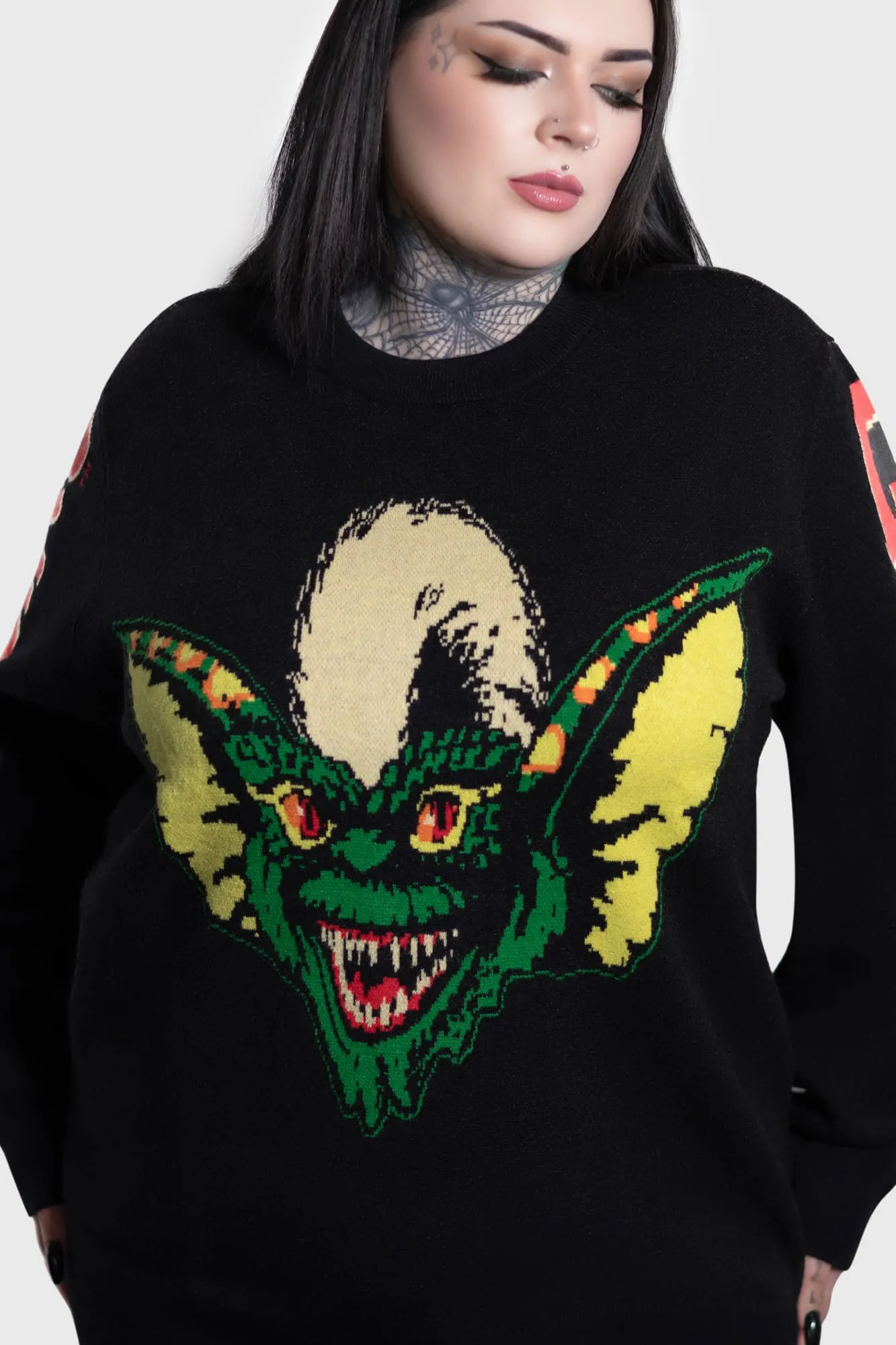 Gremlin Stripe Knit Sweater sold by Killstar product image thumbnail 5