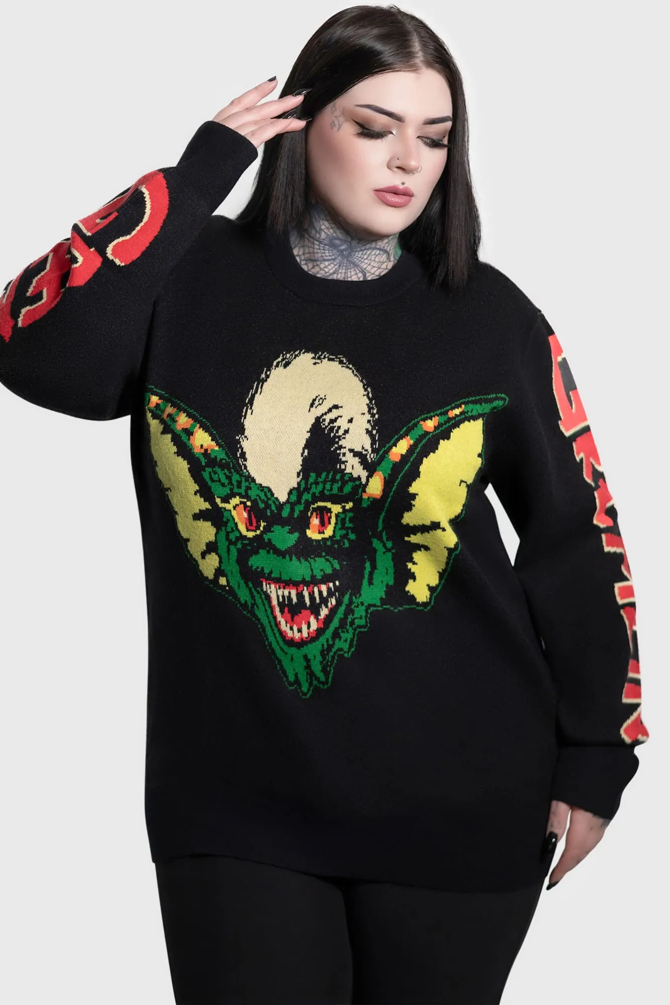 Gremlin Stripe Knit Sweater sold by Killstar product image thumbnail 4