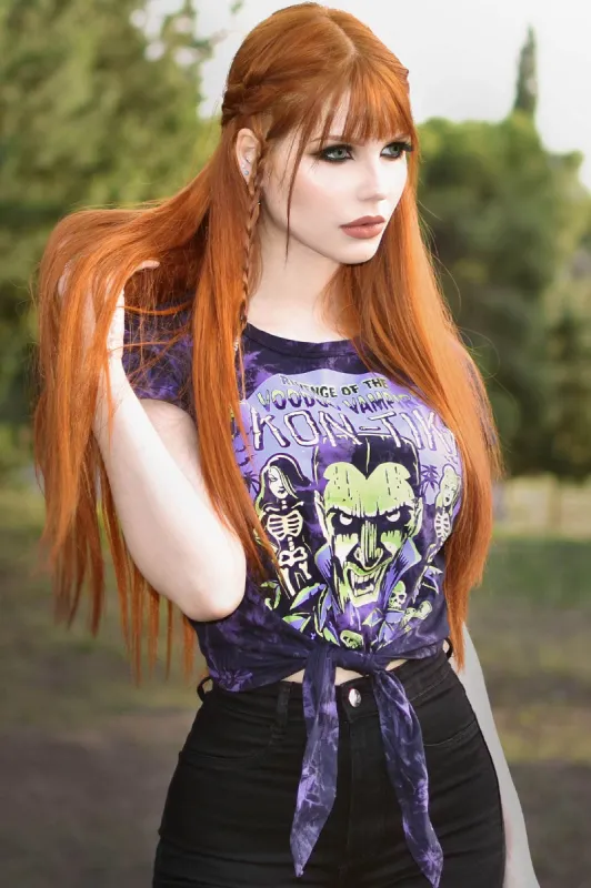 Kon-Tiki Tie Dye Top - Resurrect sold by Killstar