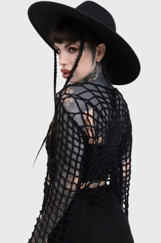 Night Trap Sweater sold by Killstar