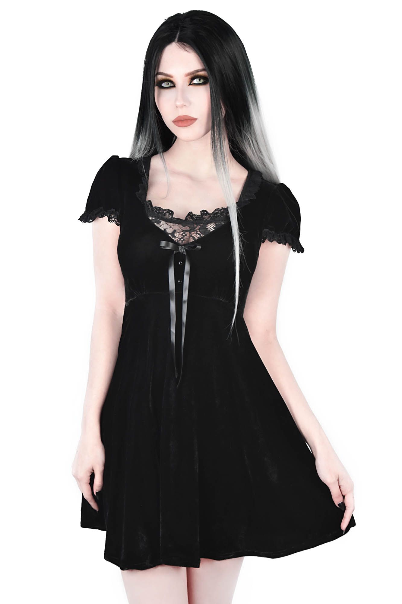 Heather Babydoll Dress Resurrect sold by Killstar product image thumbnail 2