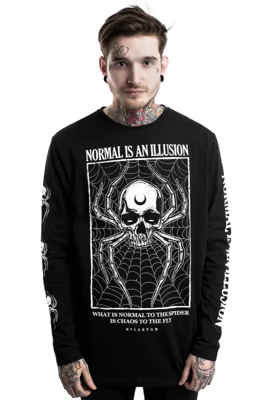 Illusion Long Sleeve Top [B] - Resurrect sold by Killstar