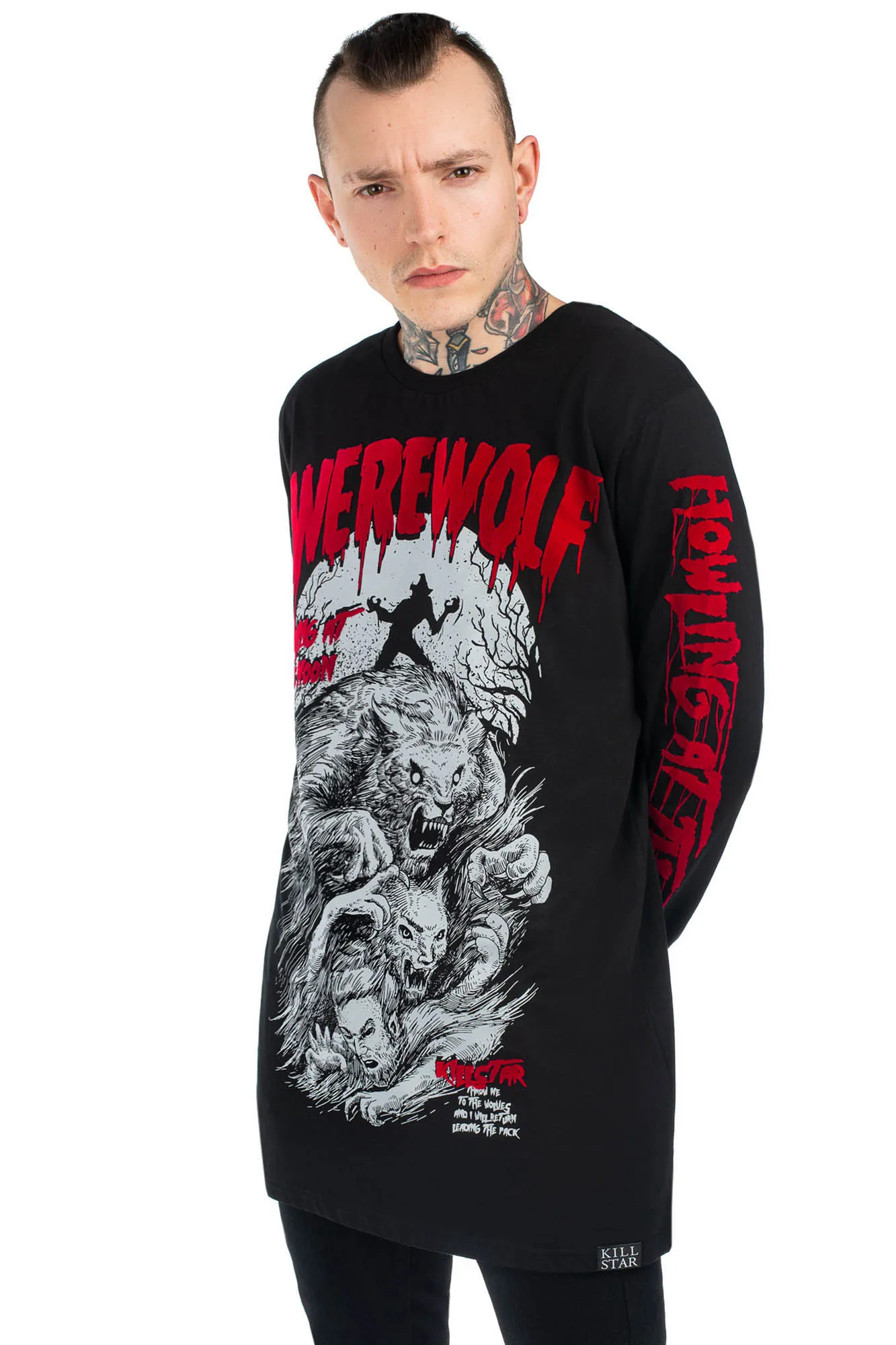Werewolf Long Sleeve Top - Resurrect sold by Killstar product image thumbnail 5