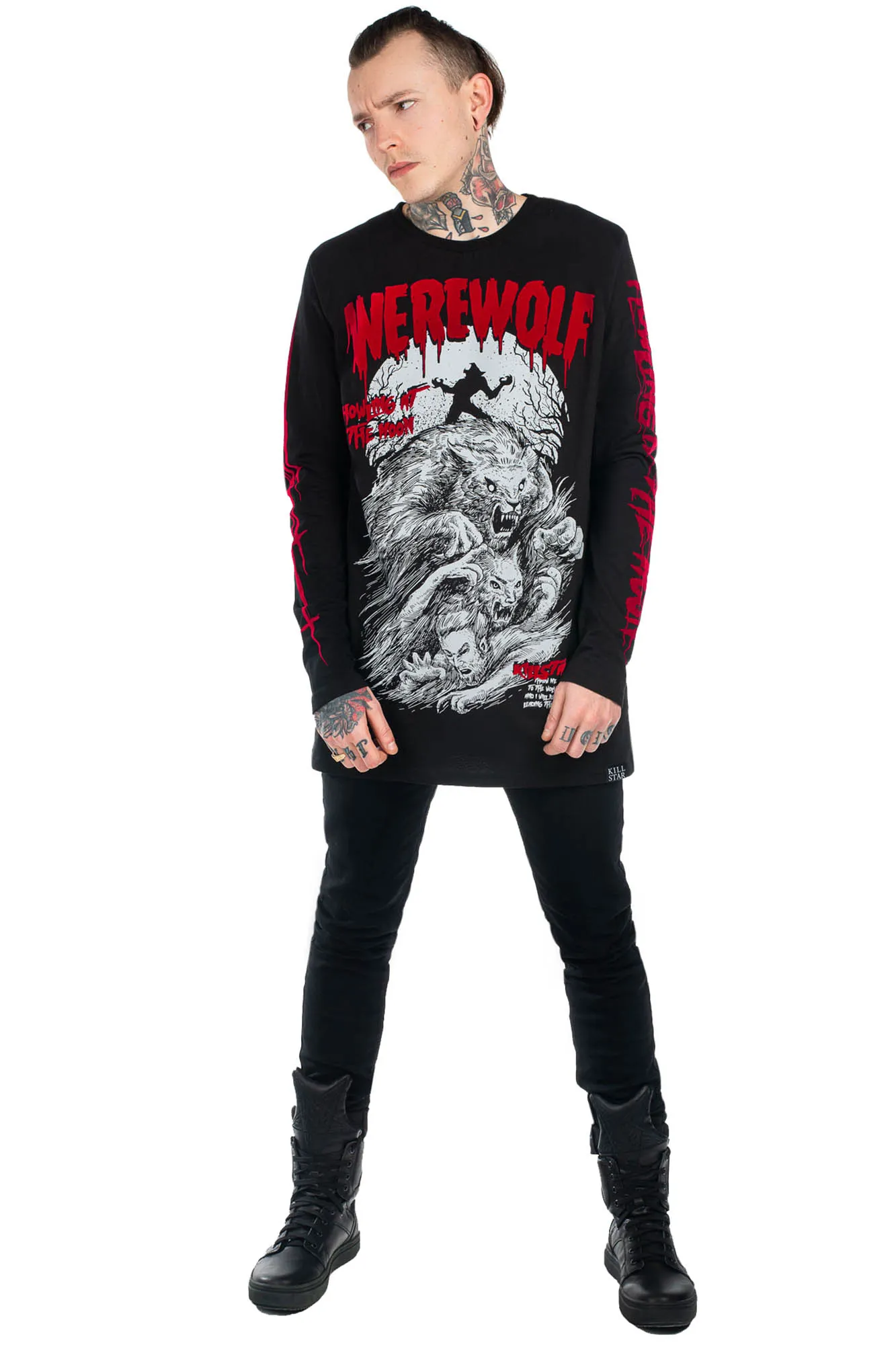 Werewolf Long Sleeve Top - Resurrect sold by Killstar product image thumbnail 4