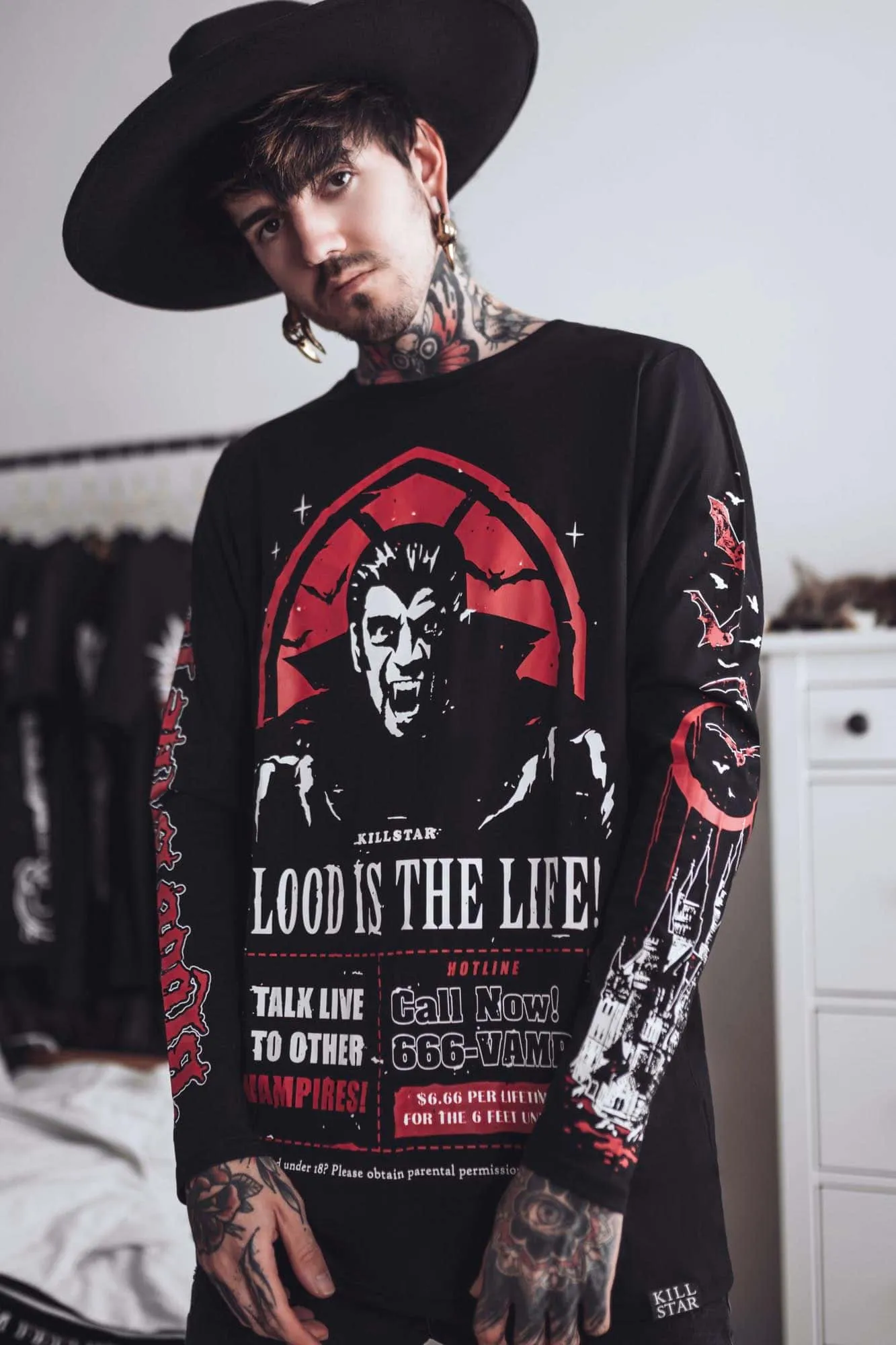 Dial Vamp Long Sleeve Top - Resurrect sold by Killstar product image thumbnail 5