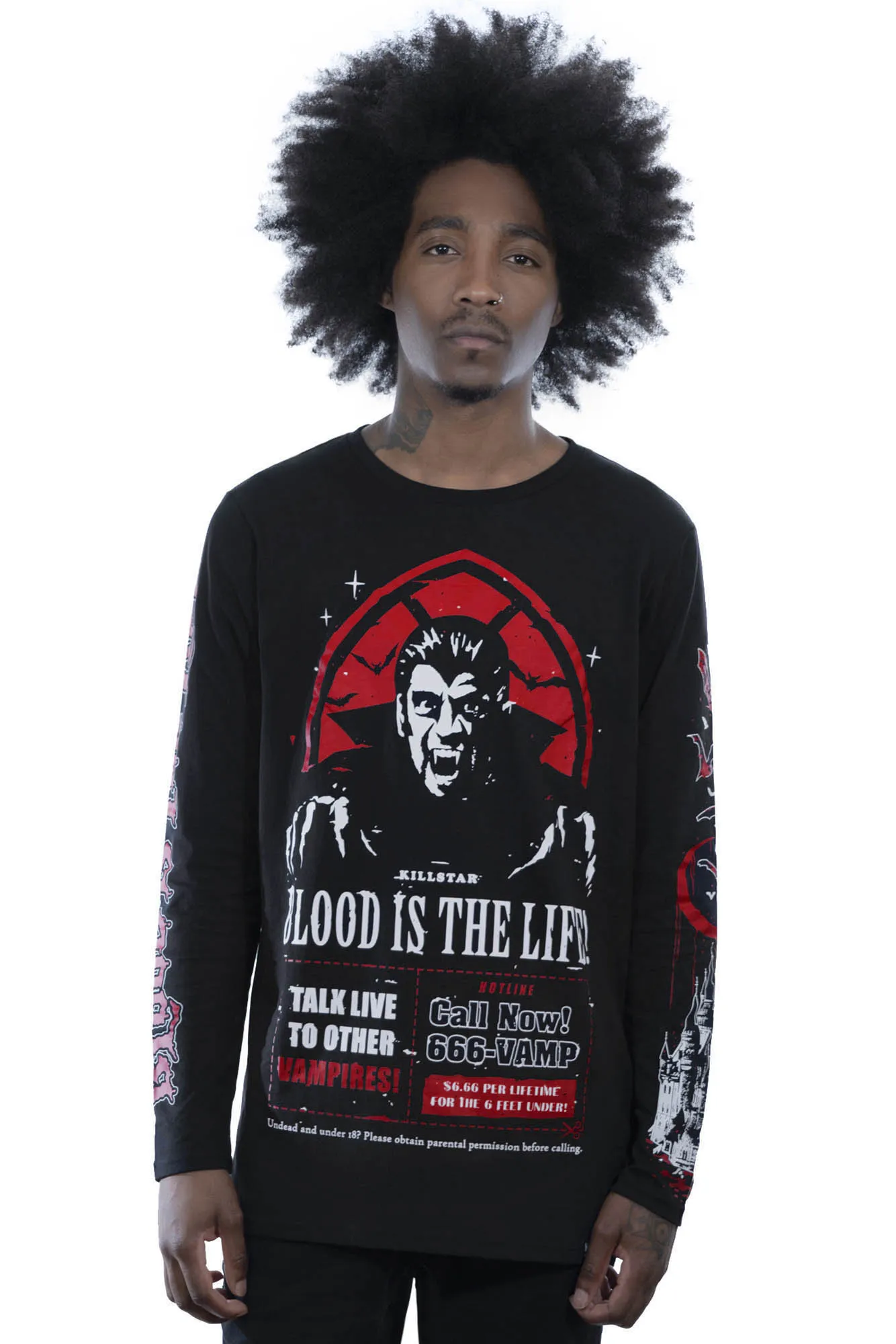 Dial Vamp Long Sleeve Top - Resurrect sold by Killstar product image thumbnail 2
