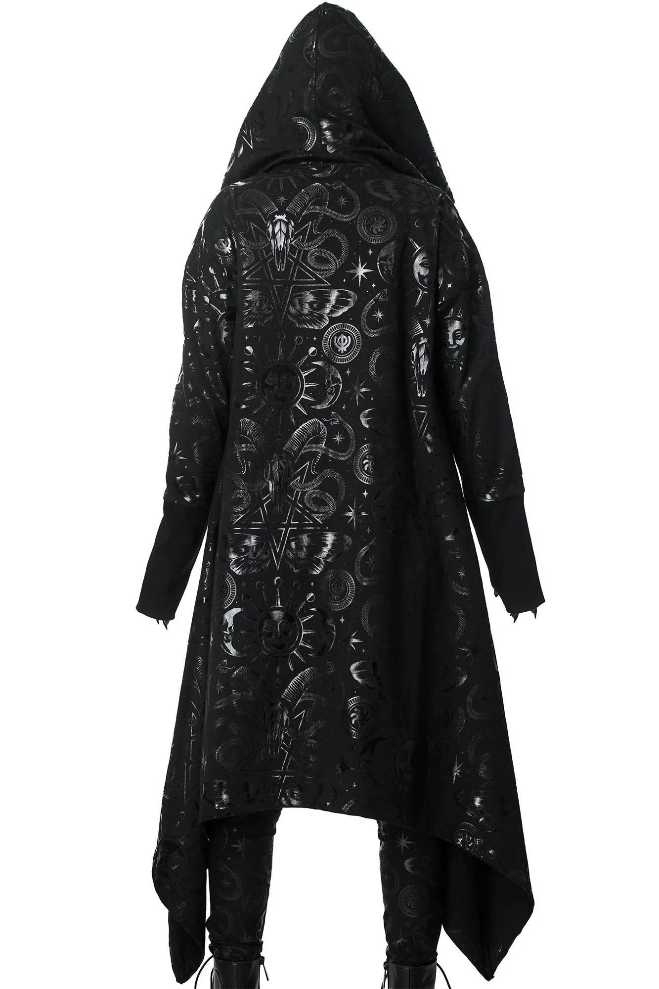 Demon Hooded Cardigan - Resurrect sold by Killstar product image thumbnail 4