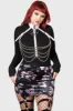 Cassandra Velvet Mini Skirt [BLACK/PINK] sold by Killstar