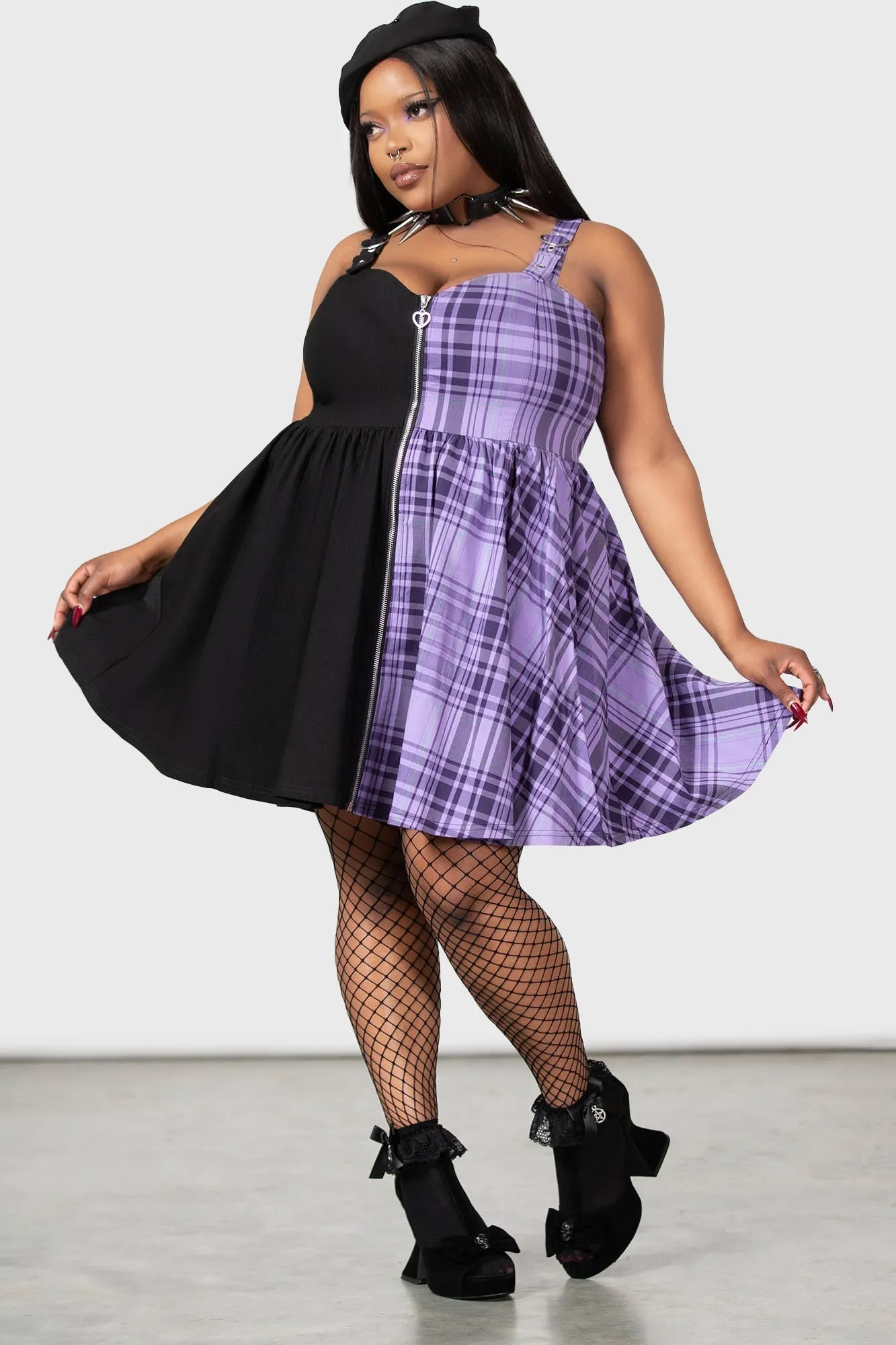 Marie Zip Dress - Resurrect sold by Killstar product image thumbnail 5