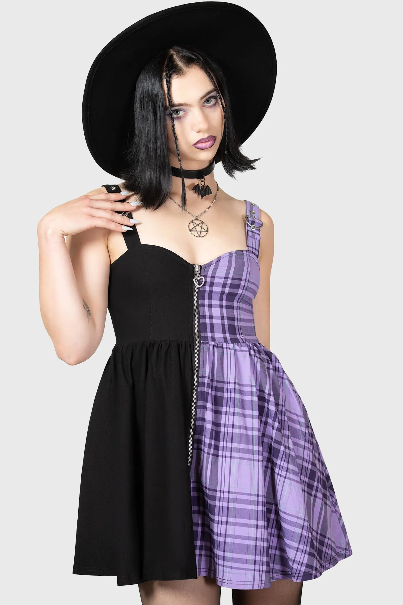 Marie Zip Dress - Resurrect sold by Killstar product image thumbnail 3