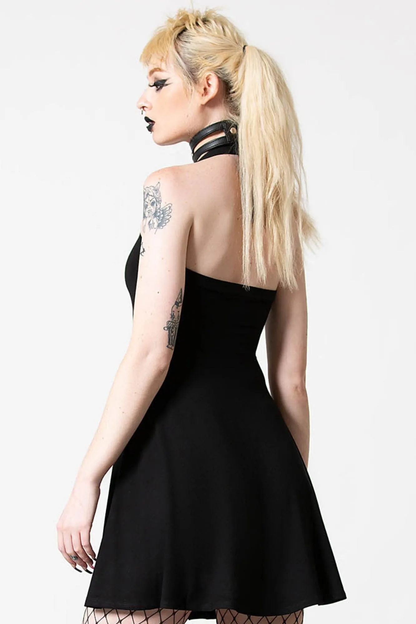 Gothica Halter Dress - Resurrect sold by Killstar product image thumbnail 2