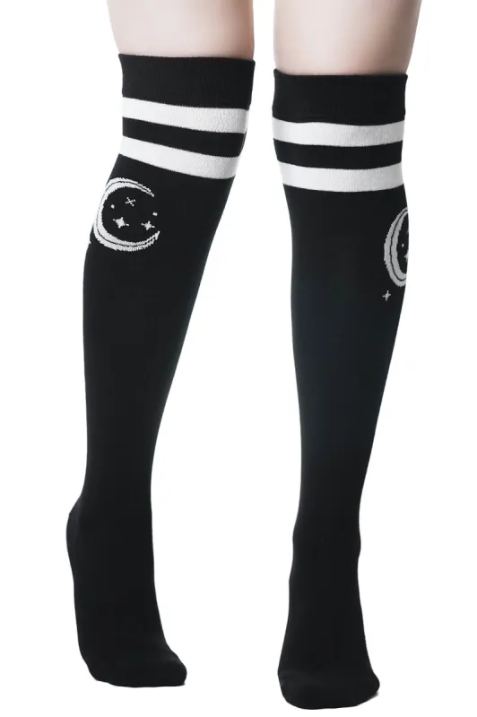 Moonbeam Long Socks - Resurrect sold by Killstar
