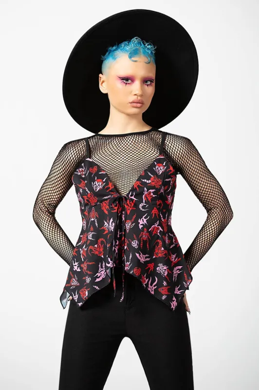 Hellborn Blouse - Resurrect sold by Killstar