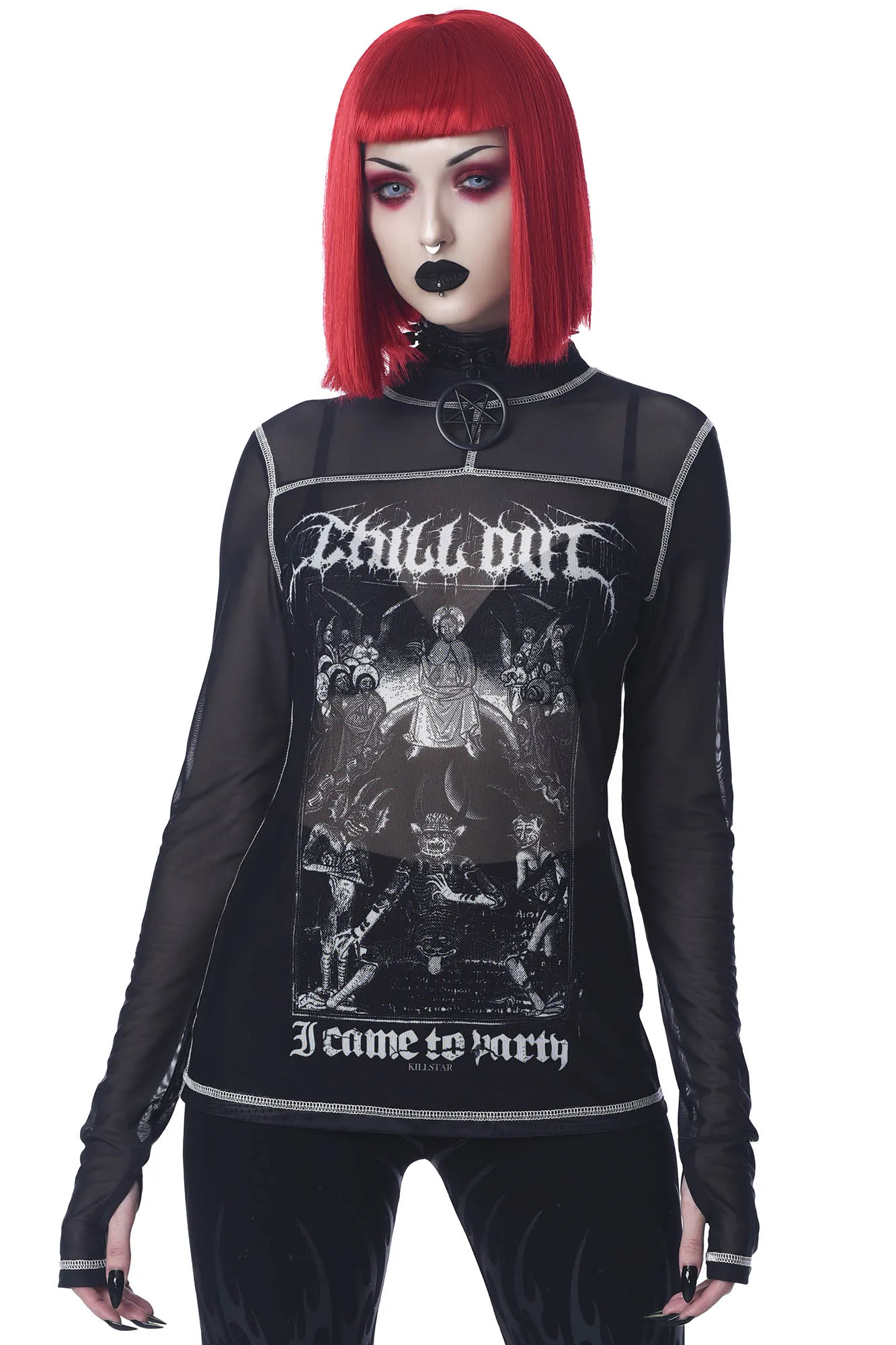 Chill Out Mesh Top - Resurrect sold by Killstar