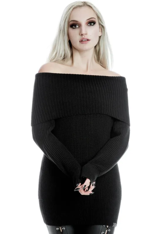 Tabitha Knit Sweater - Resurrect sold by Killstar